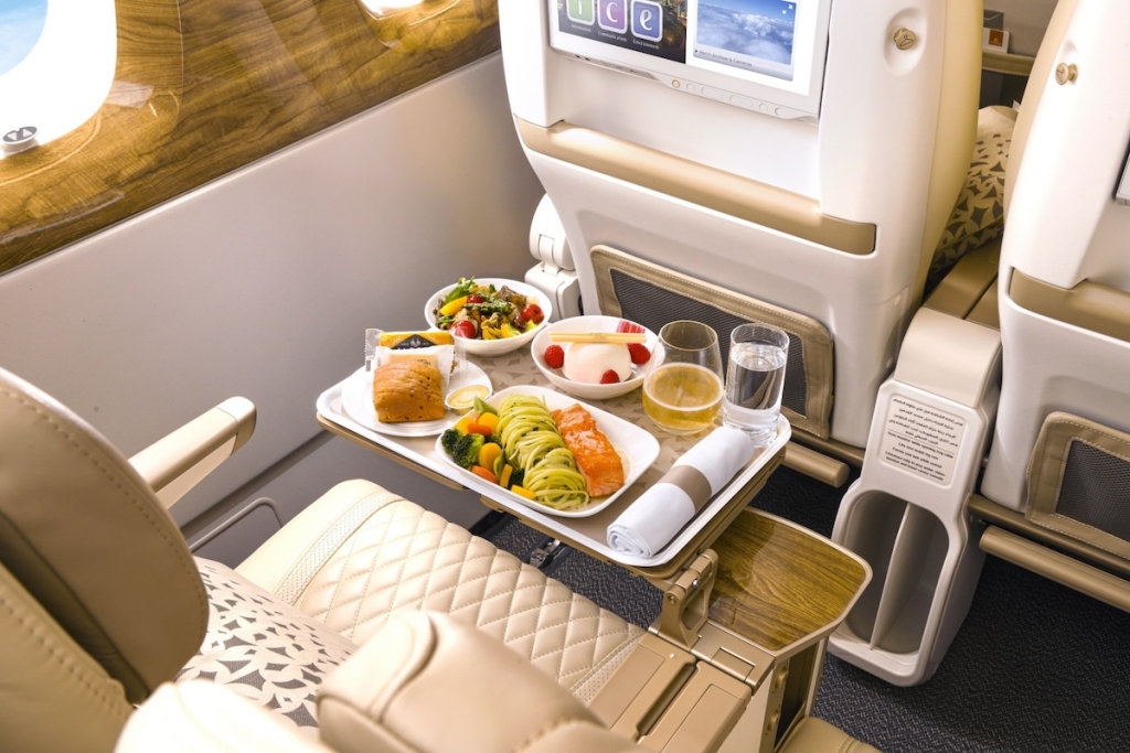Emirates Premium Economy cabin showcasing luxury seating amid India Aviation Boom