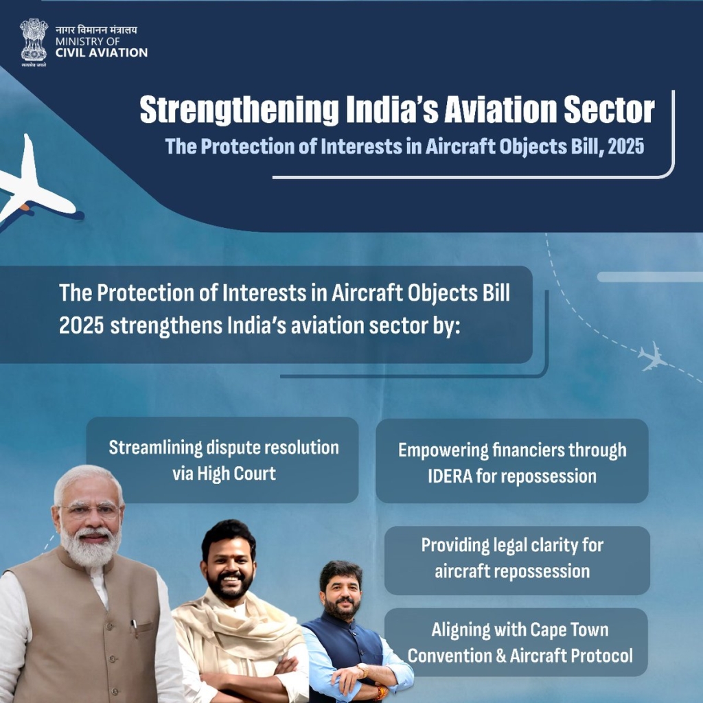 Aircraft Objects Act legal framework for aviation leasing in India