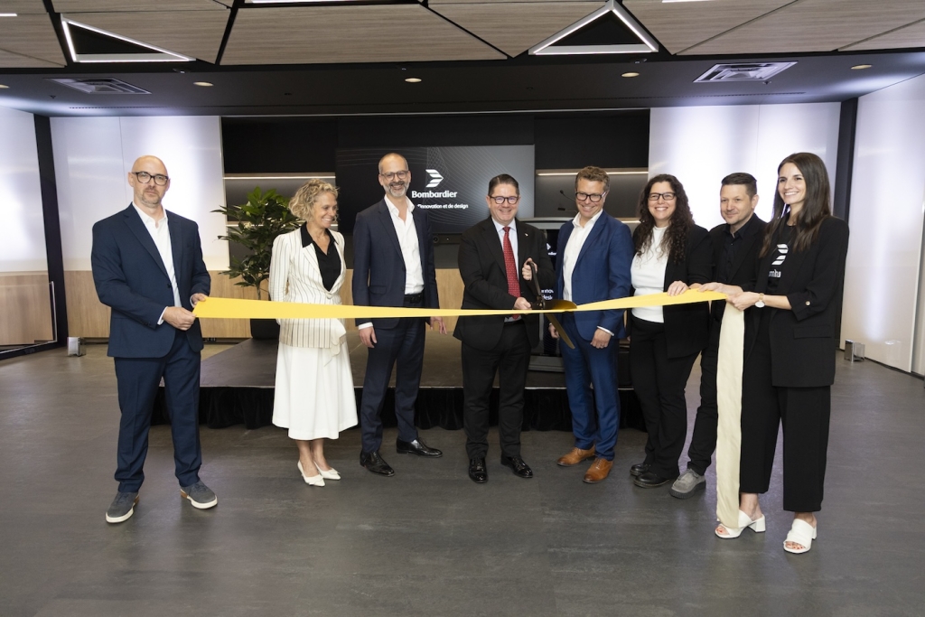 Bombardier Innovation Centre showcasing aircraft interior design