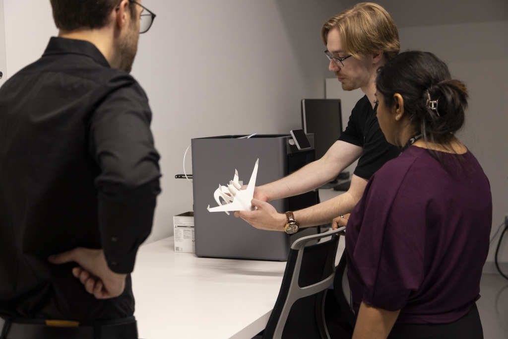 Bombardier Innovation team developing Global 7500 interior