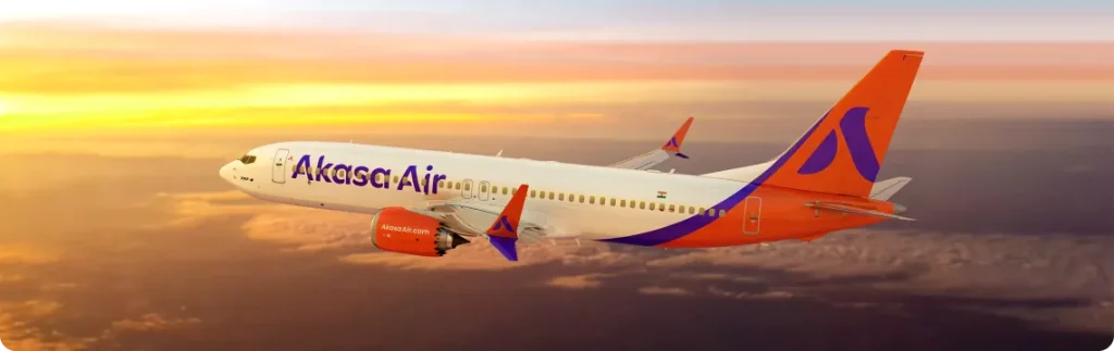 Akasa Air Boeing aircraft during fleet expansion in Indian aviation